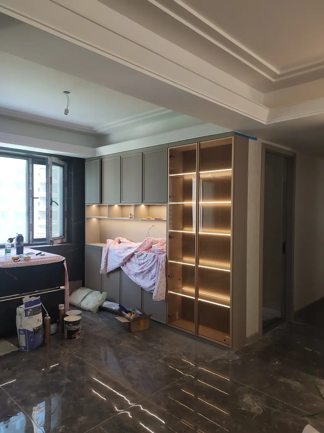 雁塔区曲江金地风华166㎡实木复合烤漆混油法式风格全屋定制图片5