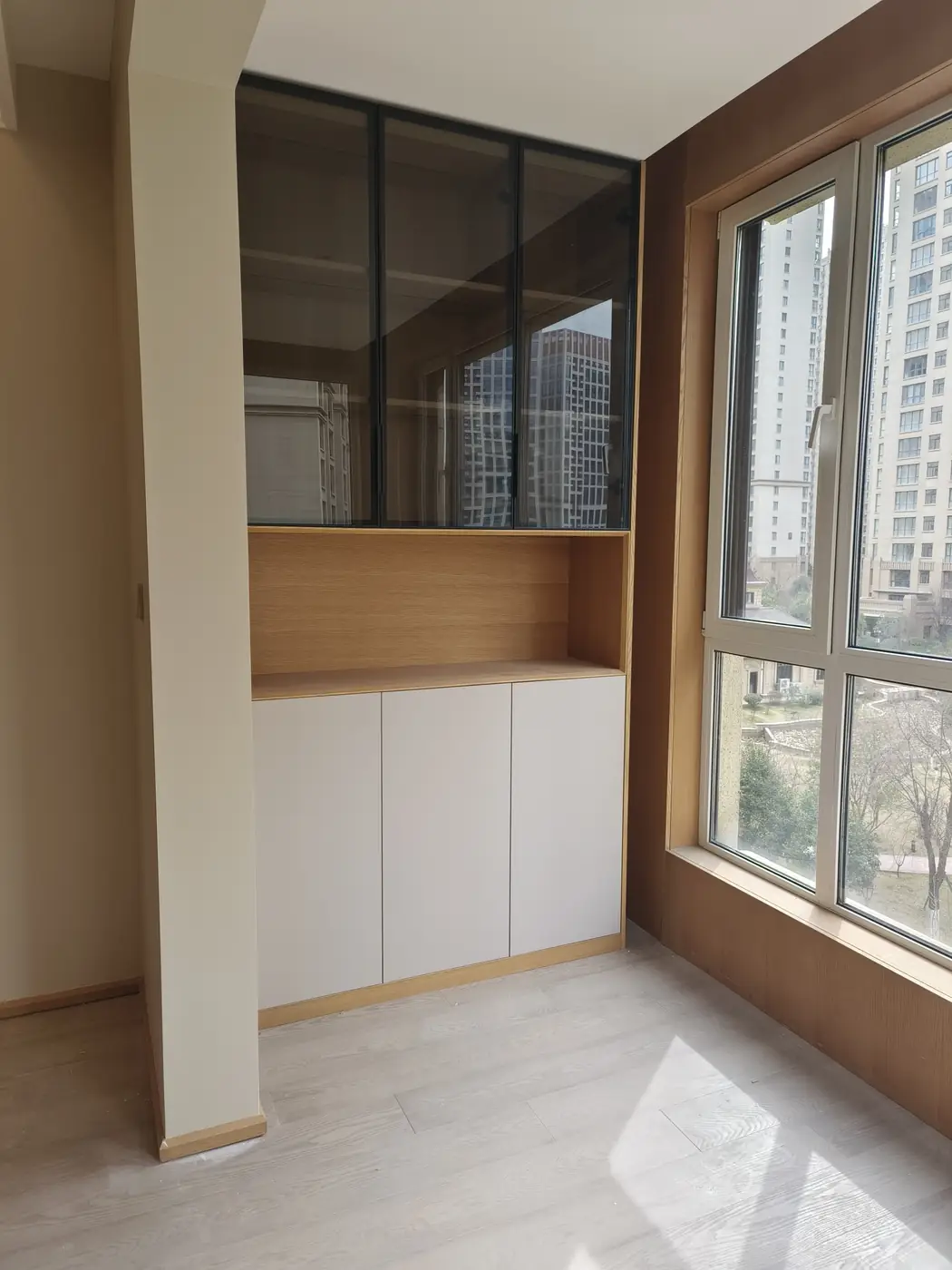 雁塔区海德堡219㎡实木多层板贴橡木木皮烤漆全屋定制图片6